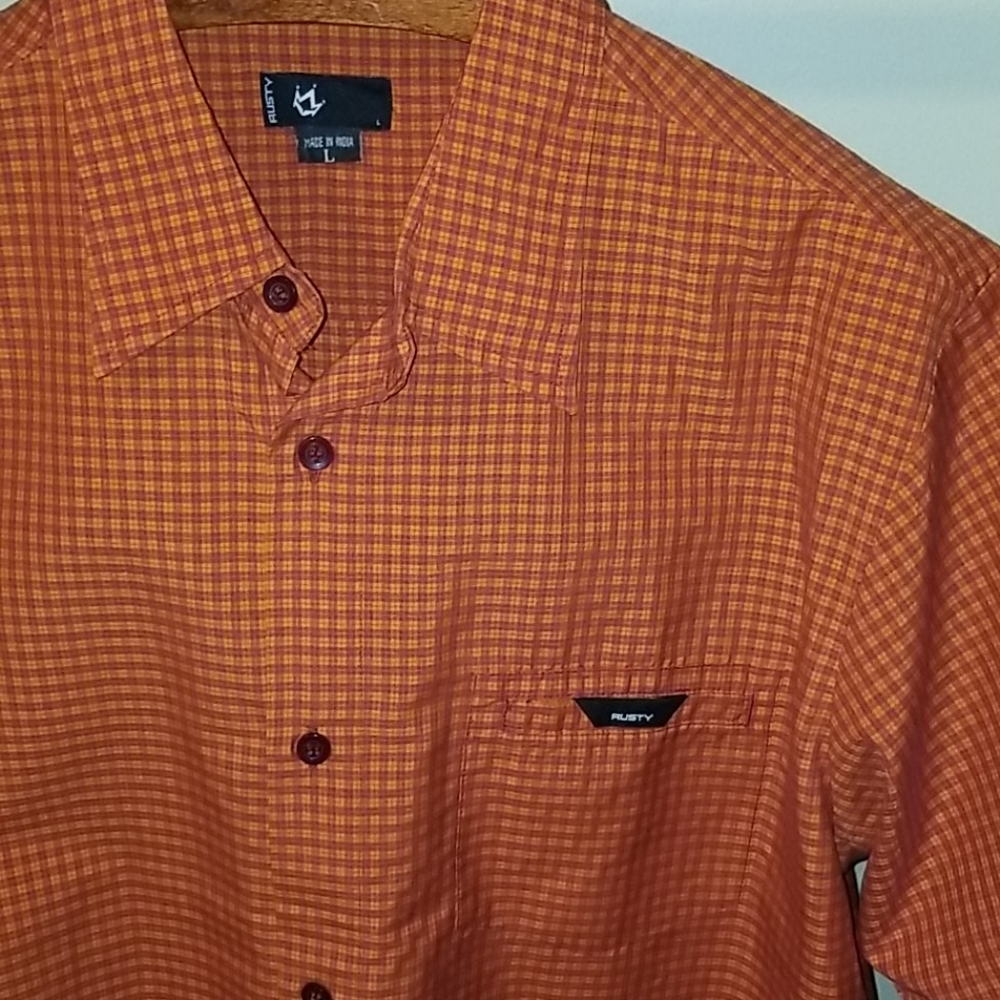 Rusty Brand Plaid Button Down - image 3